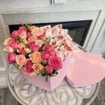 Медведь плюшевый с заплаткой "пыльно-розовый" H37 от интернет-магазина «Я люблю цветы»в Троицке